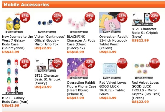 Accesorios para móviles
