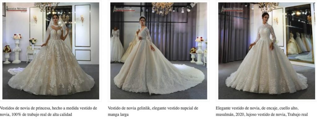 vestidos novia aliexpress