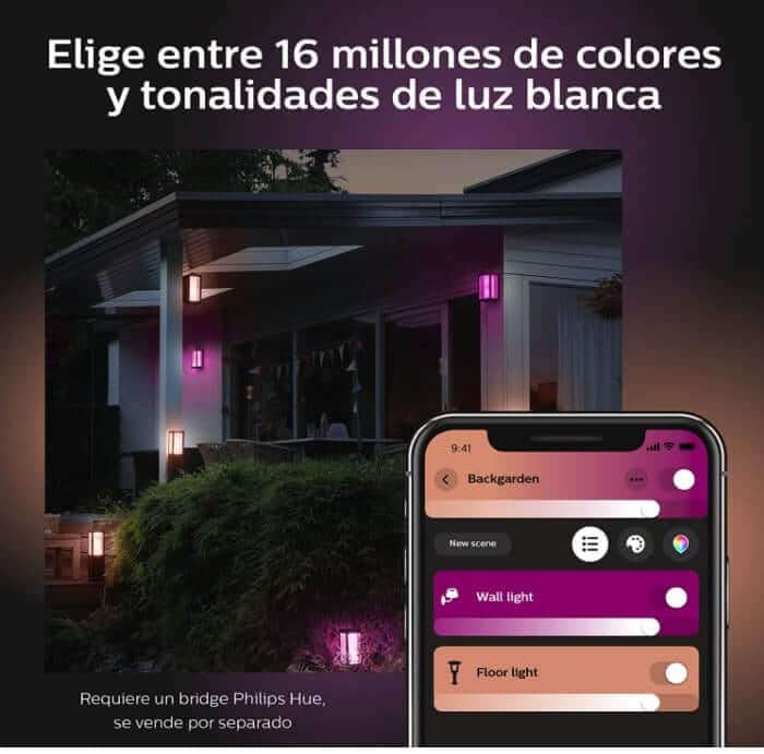 Philips Hue Impress Aplique Inteligente Exterior LED
