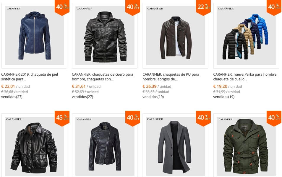 chaquetas de cuero aliexpress