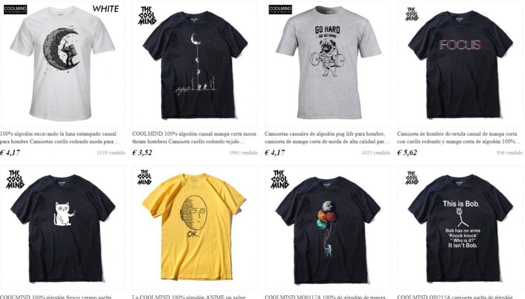 camisetas hombre aliexpress