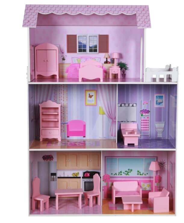 Casa de muñecas de madera