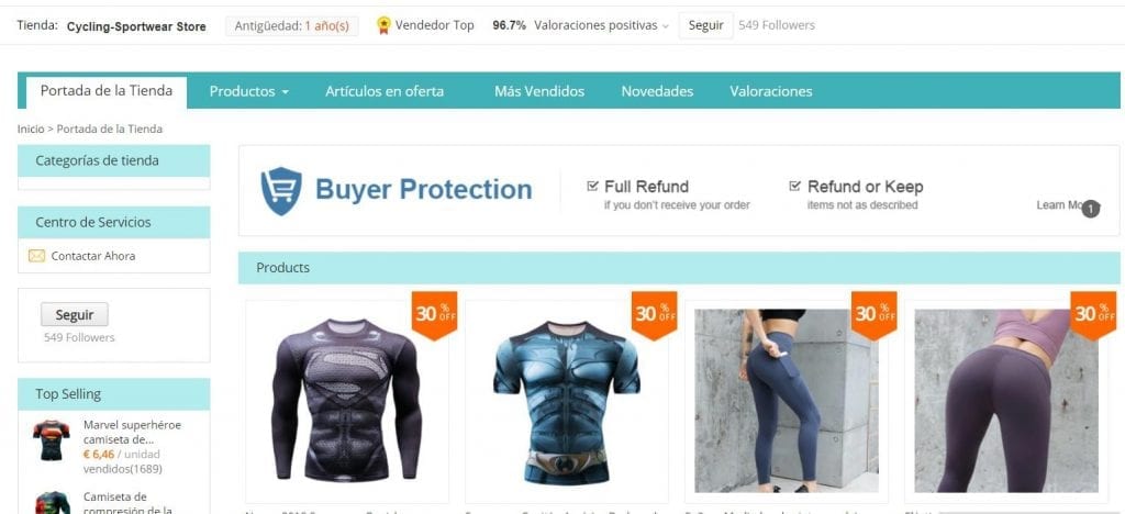 aliexpress españa ropa ciclismo