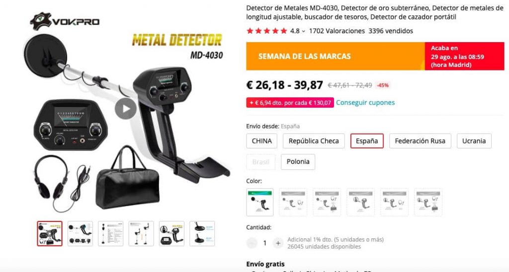Detector de Metales MD-4030