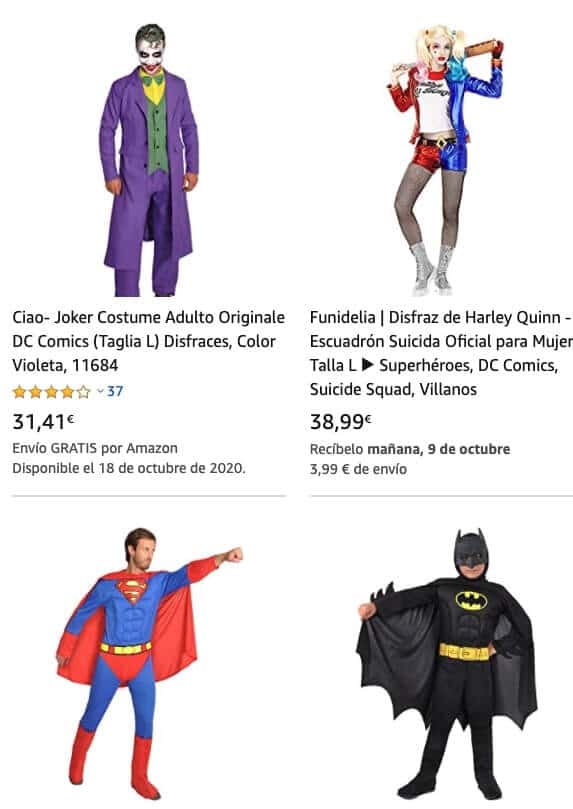Disfraces DC COMICS