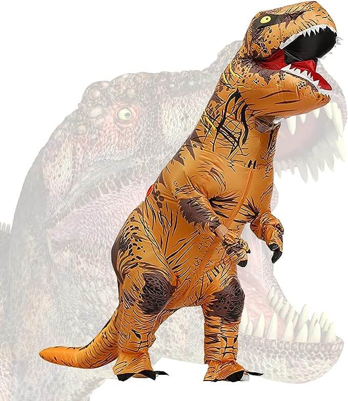 Disfraz de dinosaurio hinchable para niño