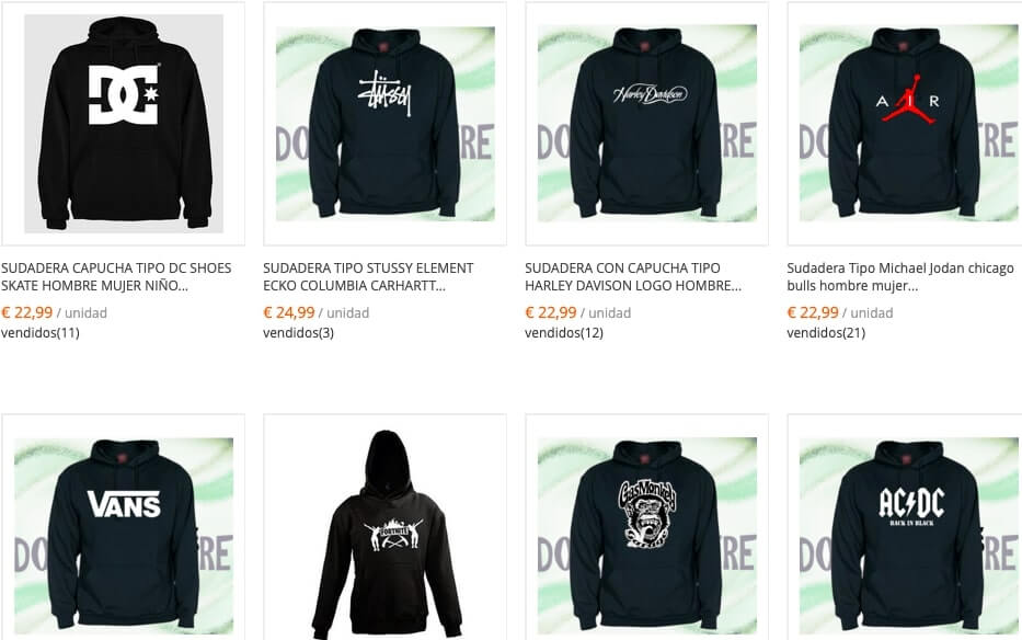 SUDADERA CAPUCHA TIPO DC SHOES 