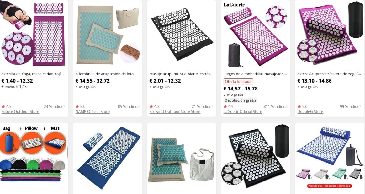 Esterilla de acupresión