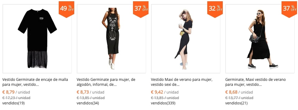vestido para mujer