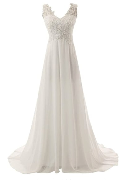 vestido novia amazon