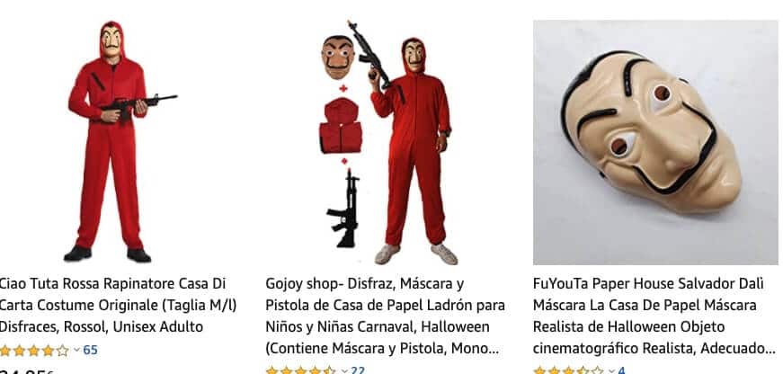 Disfraces La Casa de Papel