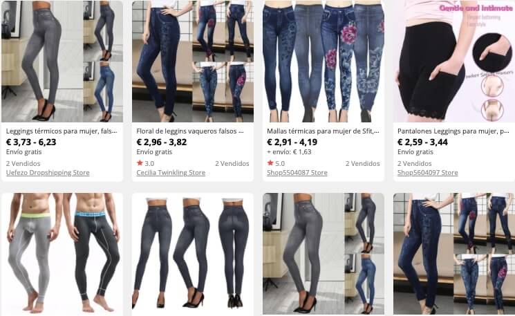 Leggings vaqueros térmicos