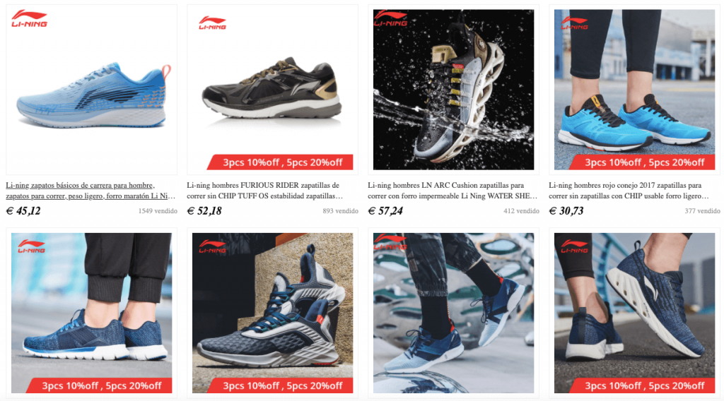 Li Ning zapatillas aliexpress