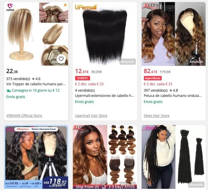 Mejores vendedores de pelucas China