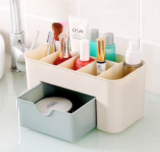 Organizador de maquillaje de plástico