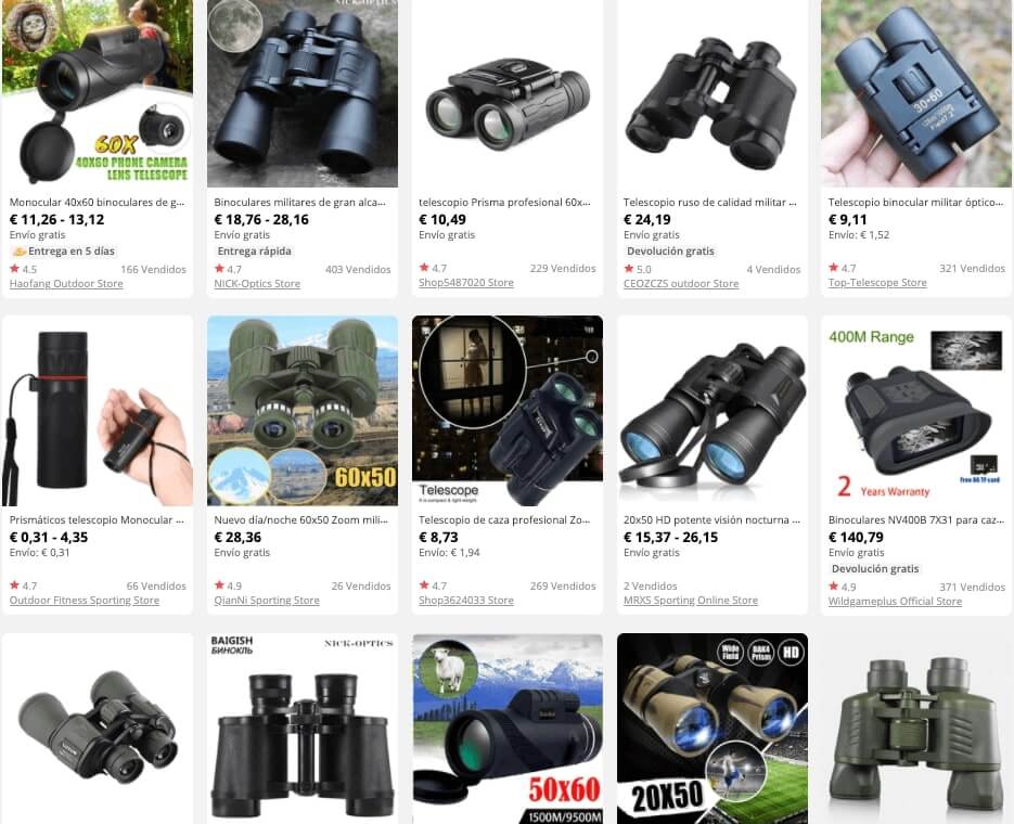 Los mejores prismáticos que puedes comprar en Aliexpress