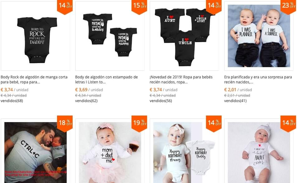 Ropa barata niña