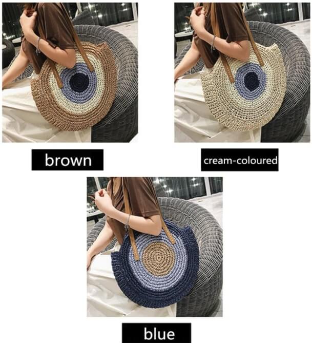 Bolso de paja redondo 2026