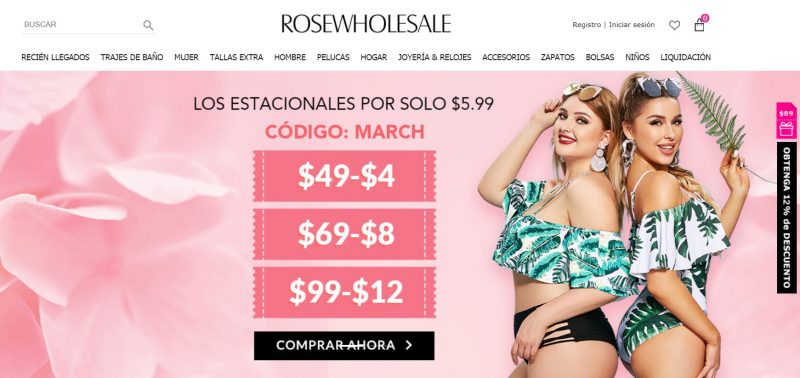 Rosewholesale: Tienda online china de moda de mujer, hombre y niños.