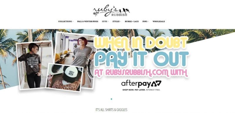 Ruby's Rubbish son una tienda online que vende ropa al por mayor
