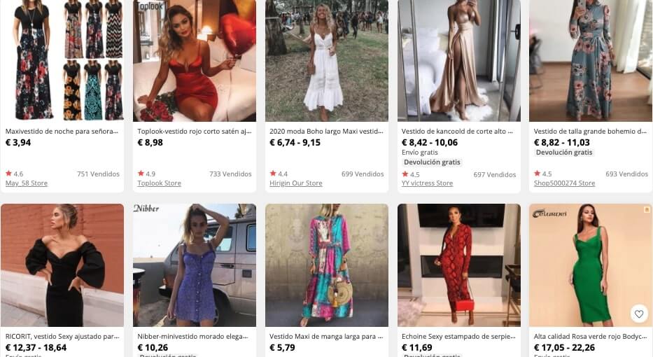 vestidos de tallas grandes