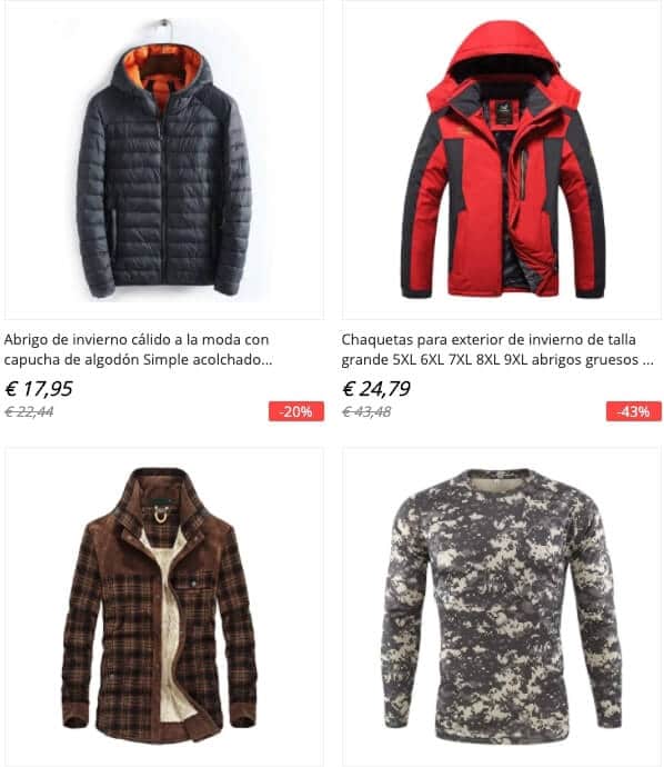 chaquetas térmicas aliexpress