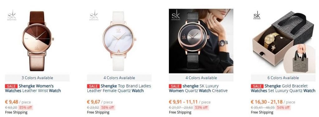 relojes Shengke 