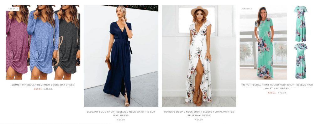 Vestidos en oasap