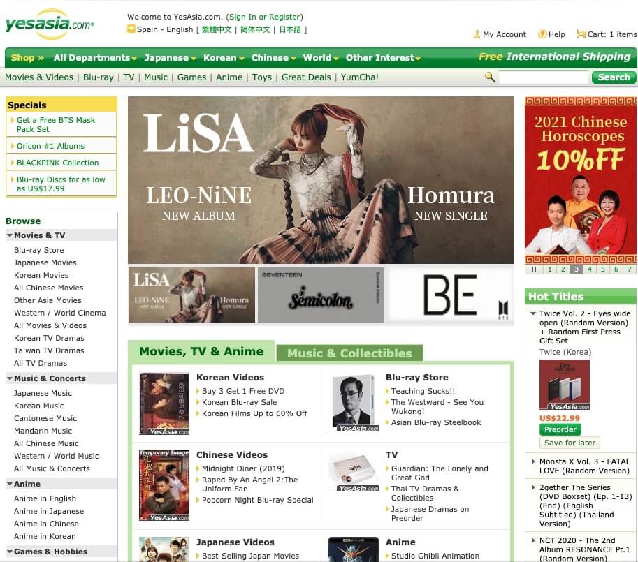 Yesasia: Análisis y Opiniones ¿es fiable?