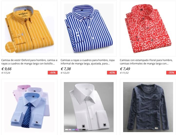 camisas estampadas para hombre