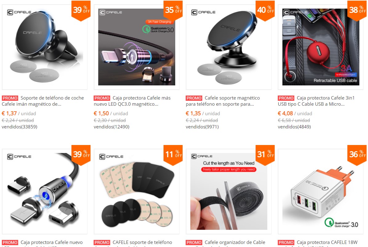 Mejores tiendas donde comprar accesorios para móviles en Aliexpress