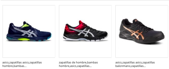 asics baratas