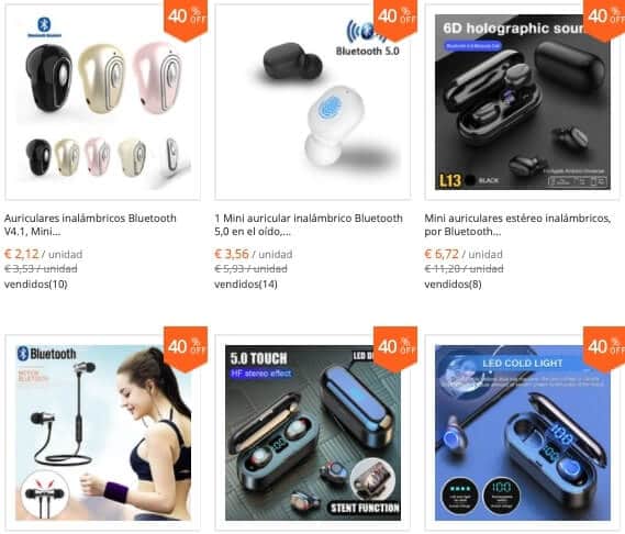 comprar auriculares en China