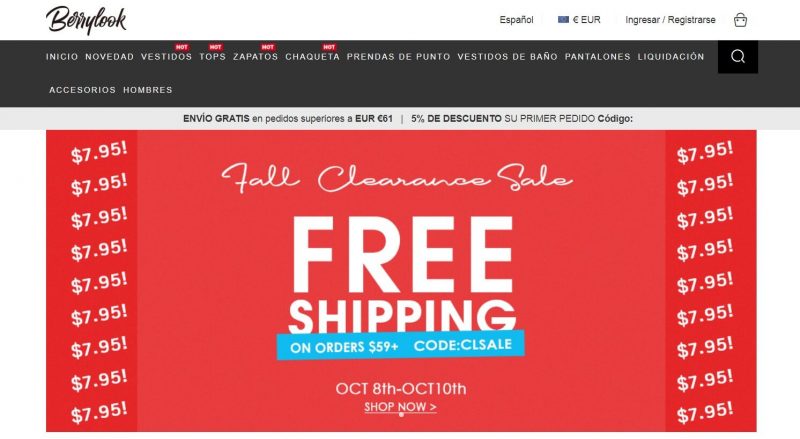 BerryLook ¿Es seguro comprar en esta tienda? ¿Qué venden?