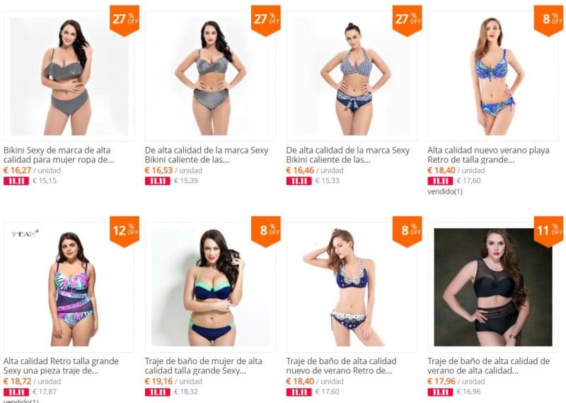 bikinis de talla grande