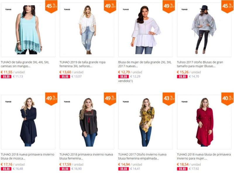 blusas de talla grande