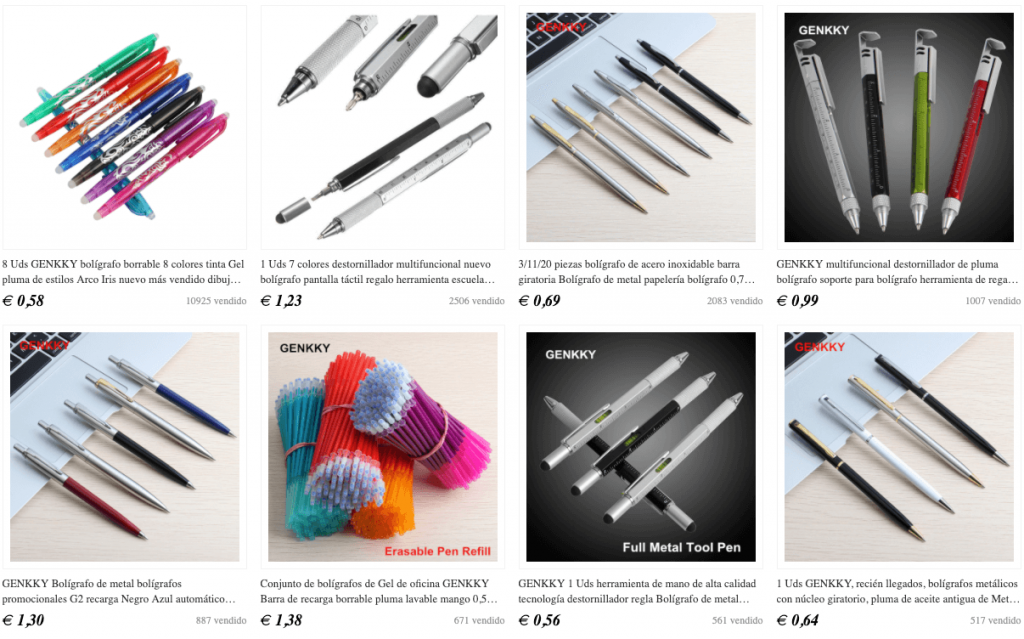 bolígrafos de helio para gráficos