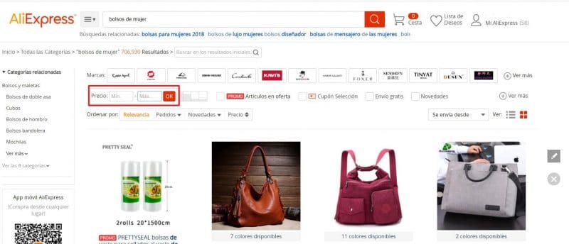 comprar bolsos baratos chinos