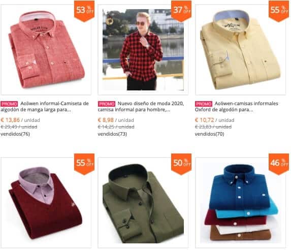 camisas de moda para hombre