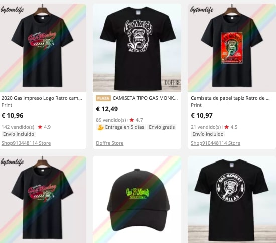 Camiseta Gas Monkey originales en AliExpress