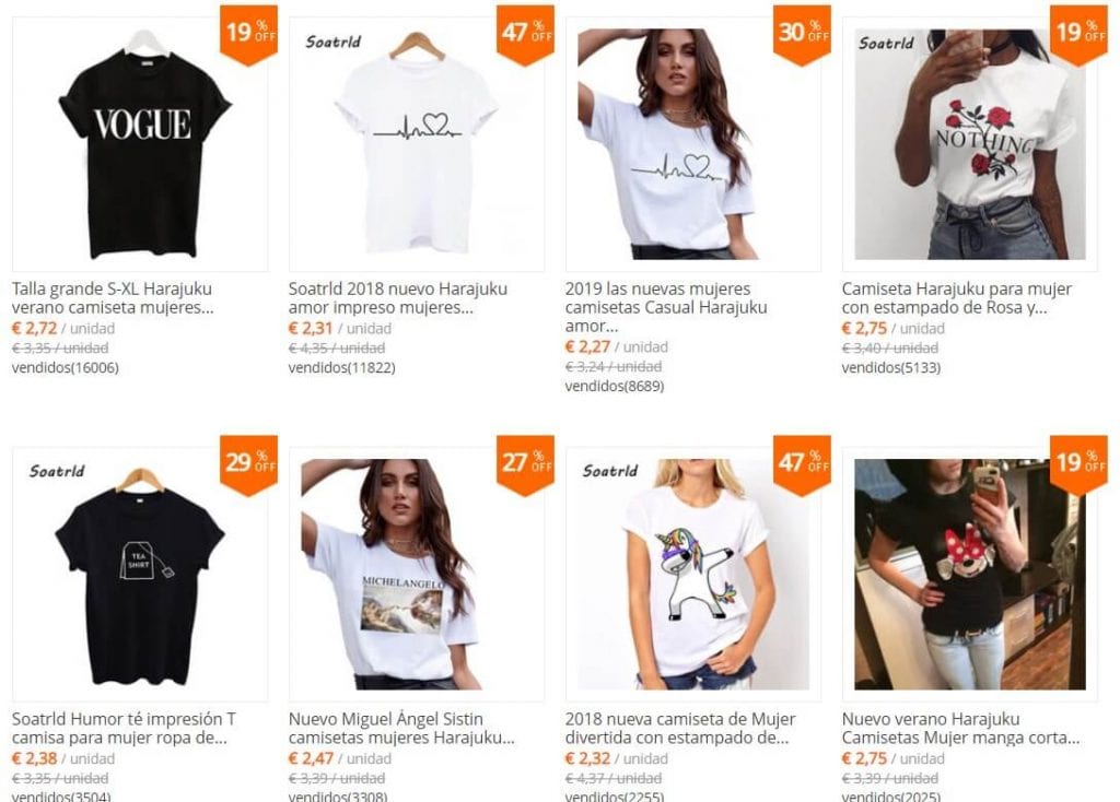 ropa barata en aliexpress