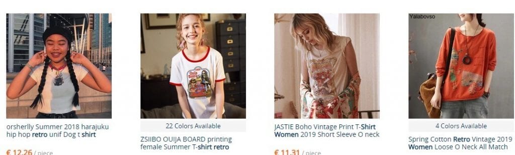 camisetas retro mujer