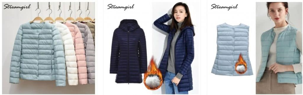 chaquetas de plumas ultraligeras