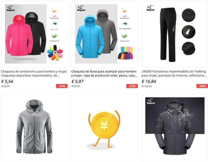 chaquetas de senderismo
