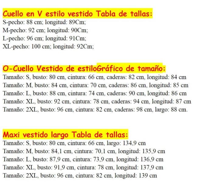 ejemplo de conversor de tallas