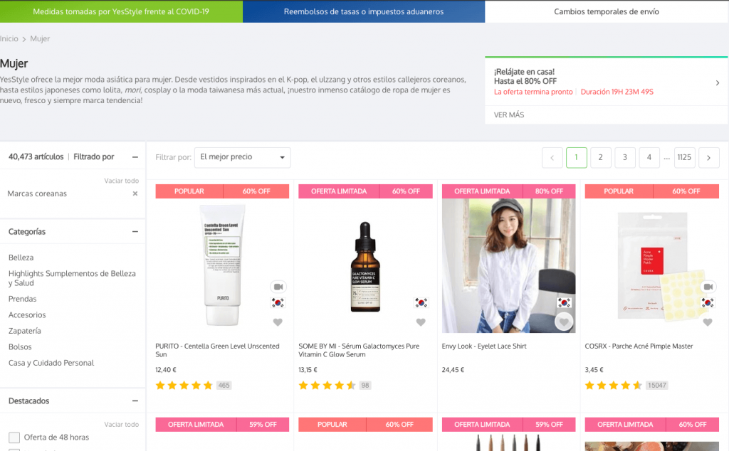 cosmetica coreana YesStyle