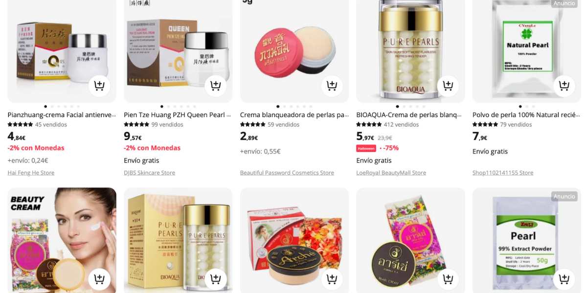 Comprar cremas de perlas chinas