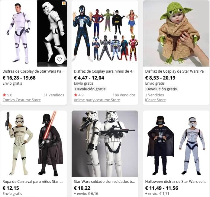 disfraces de Star Wars