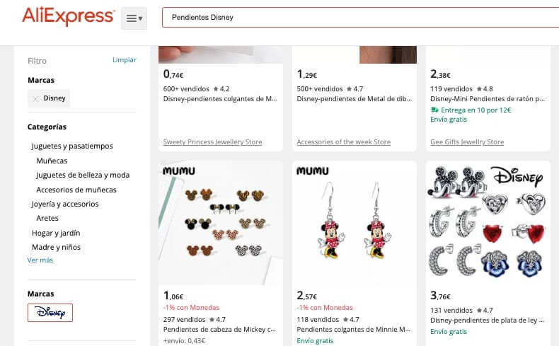 filtro marcas aliexpress