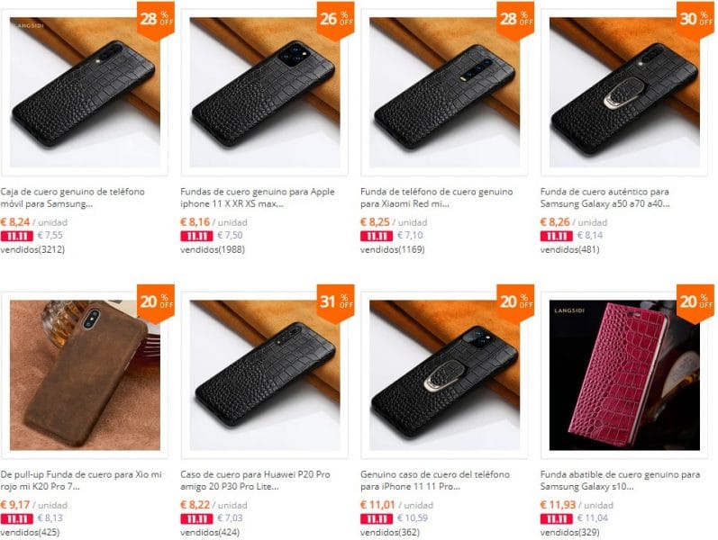 fundas de cuero para movil